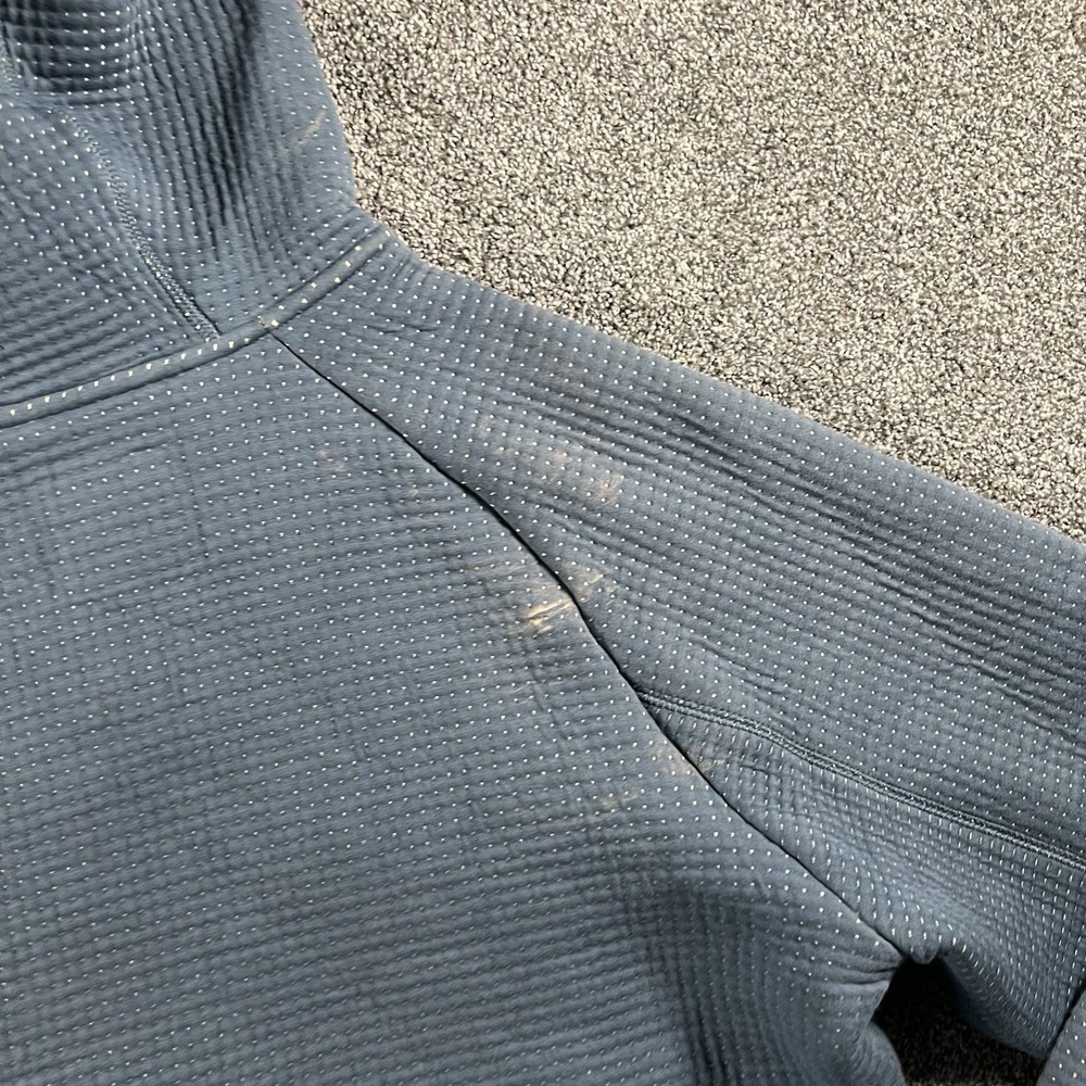 Nike Therma-FIT Full Zip Hoodie Women's Medium Blue Waffle Textured Training - Picture 8 of 9